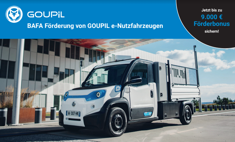 BAFA Förderung von GOUPIL e-Nutzfahrzeugen